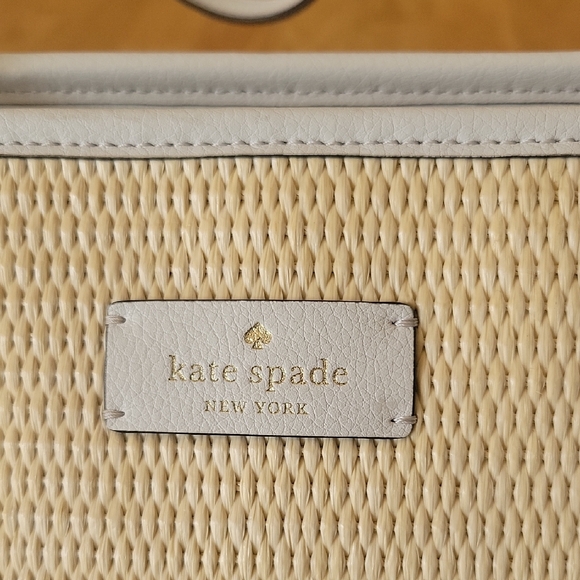 Kate Spade Ash Straw Lemon Zest Tote - Picture 3 of 14